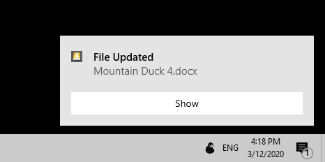 File Updated Notification (Windows)