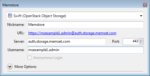 Memstore configuration